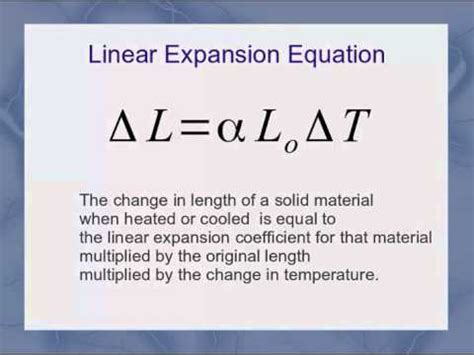 steel temperature expansion formula